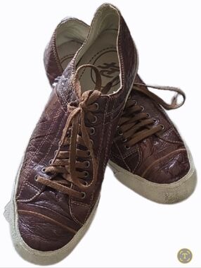 P.F. Flyers Brown Leather Low top Sneaker W11/M9.5